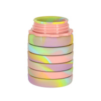 Składany bidon silikonowy 500ml tęczowy BPA FREE z uchwytem