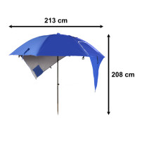Parasol namiot plażowy ogrodowy składany XXL 213 cm - 2w1