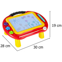 Tablica magnetyczna 2w1 stolik znikopis stempelki KX2935