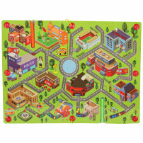 Magnetyczny labirynt planszowy miasto - gra podróżna 3+