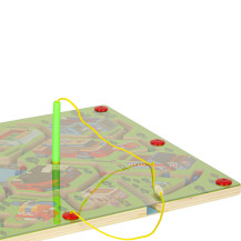 Magnetyczny labirynt planszowy miasto - gra podróżna 3+