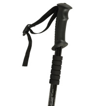 Kijki trekkingowe składane aluminiowe 65-135 cm, 2 sztuki czarne