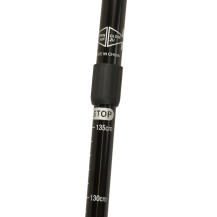 Kijki trekkingowe składane aluminiowe 65-135 cm, 2 sztuki czarne
