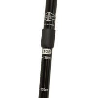 Kijki trekkingowe składane aluminiowe 65-135 cm, 2 sztuki czarne