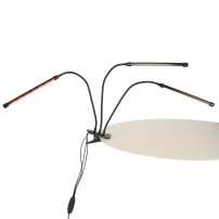 Lampa LED do roślin 3 ramiona, timer, IP54 - panel wzrostu