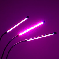 Lampa LED do roślin 3 ramiona, timer, IP54 - panel wzrostu