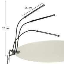Lampa LED do roślin 3 ramiona, timer, IP54 - panel wzrostu