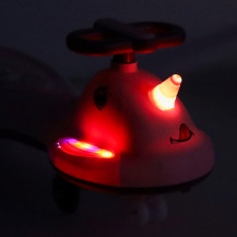 Jeździk grawitacyjny LED swing fix S1 skuter różowy 3+