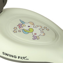 Jeździk grawitacyjny LED swing fix S1 skuter z rączką szary