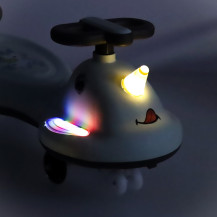 Jeździk grawitacyjny LED swing fix S1 skuter z rączką szary