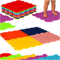 Mata sensoryczna puzzle montessori do masażu stóp, 8 elementów
