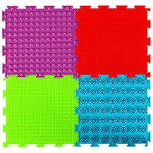 Mata sensoryczna puzzle montessori do masażu stóp, 8 elementów