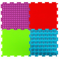 Mata sensoryczna puzzle montessori do masażu stóp, 8 elementów