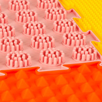 Mata sensoryczna puzzle montessori do masażu stóp, 8 elementów