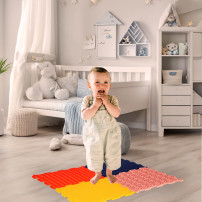 Mata sensoryczna puzzle montessori do masażu stóp, 8 elementów
