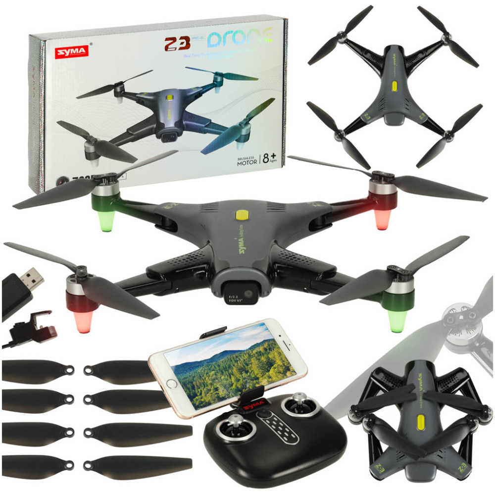 Dron RC syma Z3PRO 2.4ghz wi-fi z kamerą HD - czarny
