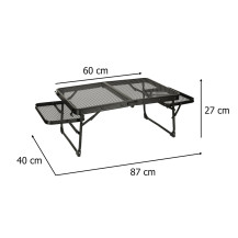 Stolik turystyczny LUARO składany aluminiowy 87x60 cm