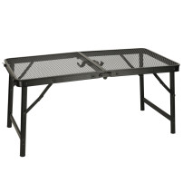 Stolik turystyczny LUARO składany 80x66 cm, aluminium, siatka
