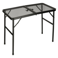 Stolik turystyczny LUARO składany 80x66 cm, aluminium, siatka