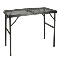 Stolik turystyczny LUARO składany 80x66 cm, aluminium, siatka