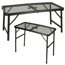 Stolik turystyczny LUARO składany 80x66 cm, aluminium, siatka
