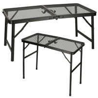 Stolik turystyczny LUARO składany 80x66 cm, aluminium, siatka