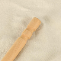 Krzesło brazylijskie wiszące z podnóżkiem 130 cm, beż