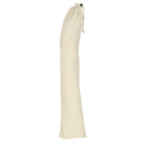 Krzesło brazylijskie wiszące z podnóżkiem 130 cm, beż