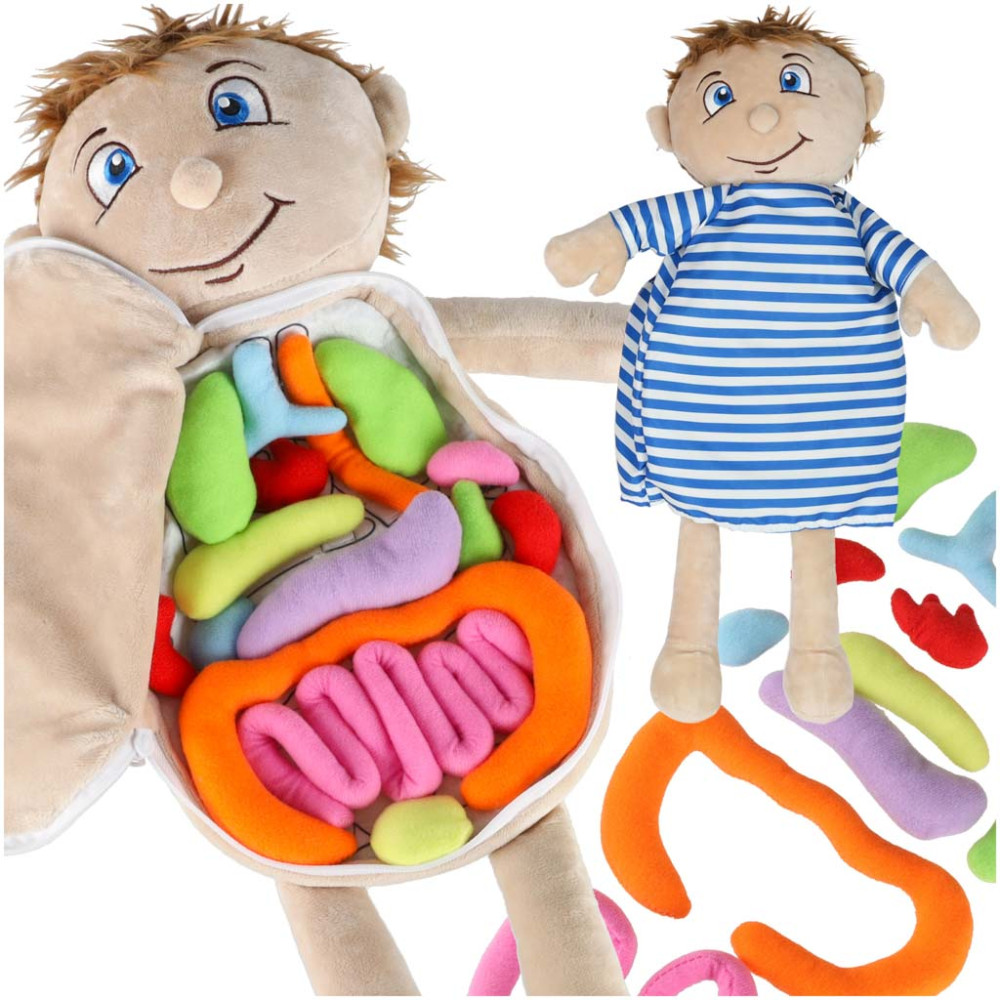 Lalka anatomiczna chłopiec - nauka budowy ciała STEM 48 cm