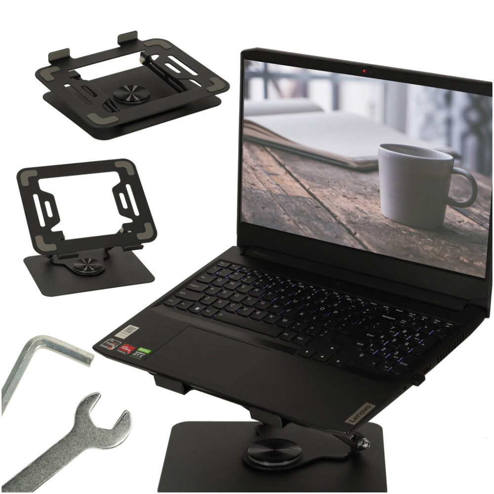 Podstawka pod laptopa regulowana 360° – ergonomiczny stolik metalowy