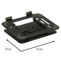 Podstawka pod laptopa regulowana 360° – ergonomiczny stolik metalowy