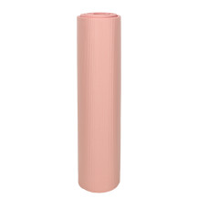 Mata do jogi i fitnessu 185x83 cm, gruba 1,5 cm, różowa z pokrowcem