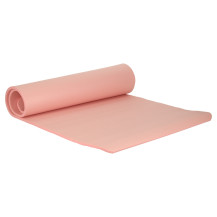 Mata do jogi i fitnessu 185x83 cm, gruba 1,5 cm, różowa z pokrowcem