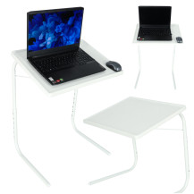 Stolik pod laptopa składany regulowany 50-69 cm biały