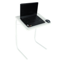 Stolik pod laptopa składany regulowany 50-69 cm biały