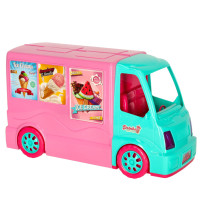 Kamper food truck dla lalek zestaw 21 el. - zabawka 3+