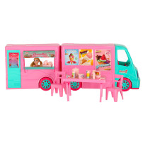 Kamper food truck dla lalek zestaw 21 el. - zabawka 3+