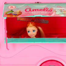 Kamper food truck dla lalek zestaw 21 el. - zabawka 3+