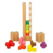 Klocki drewniane montessori układanka edukacyjna dla dzieci 3+