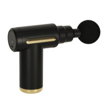 Pistolet do masażu 4w1 z LED, 6 poziomów mocy - czarny