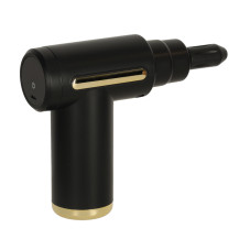 Pistolet do masażu 4w1 z LED, 6 poziomów mocy - czarny