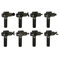 Pistolet do masażu 8w1 z wyświetlaczem LED - masażer pleców i ciała