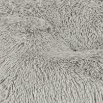 Legowisko pluszowe shaggy dla psa i kota 115x80 cm, szare