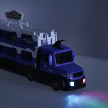 TIR laweta transporter XXL z torem wyścigowym i 10 autami
