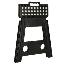 Stołek taboret składany antypoślizgowy 39,5 cm czarny