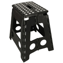 Stołek taboret składany antypoślizgowy 39,5 cm czarny