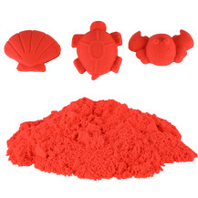 Piasek sensoryczny dla dzieci 1 kg czerwony - magiczny piasek