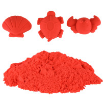 Piasek sensoryczny dla dzieci 1 kg czerwony - magiczny piasek