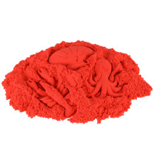 Piasek sensoryczny dla dzieci 1 kg czerwony - magiczny piasek