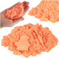Piasek sensoryczny dla dzieci 1 kg pomarańczowy - woreczek